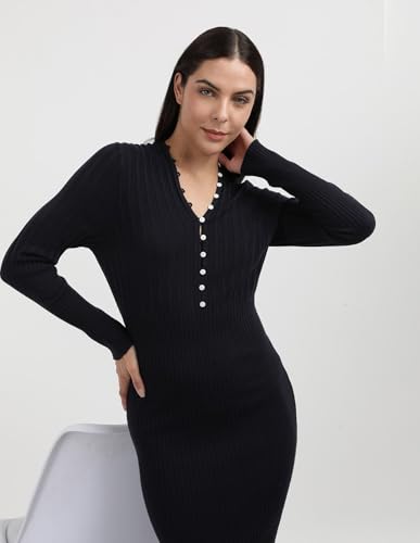 Tommy Hilfiger Womens Black Color Dress M