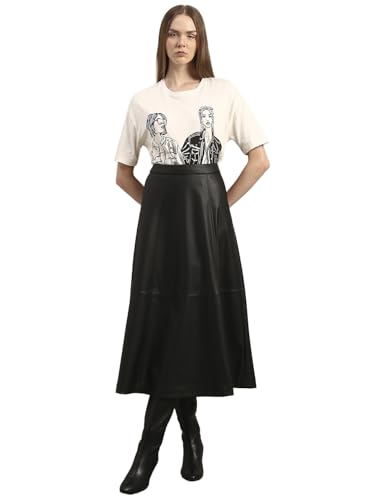 VERO MODA Womens Midi Skirt Black