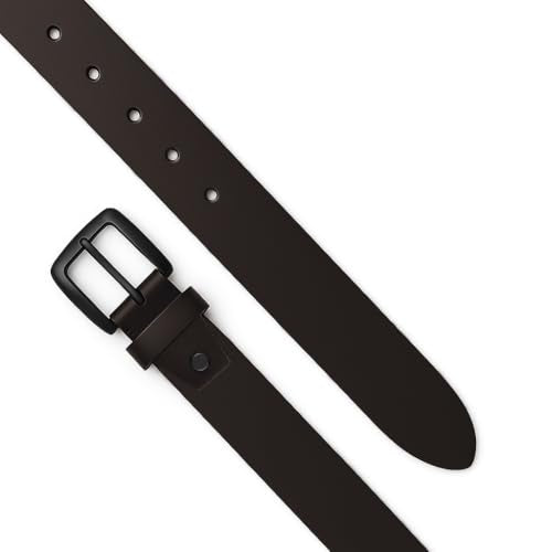 WildHorn Leather Belt for Men | Casual Leather Belt For Men | Free Size | Adjustable I 48 inches length | Waist upto 44 inches. (BROWN)