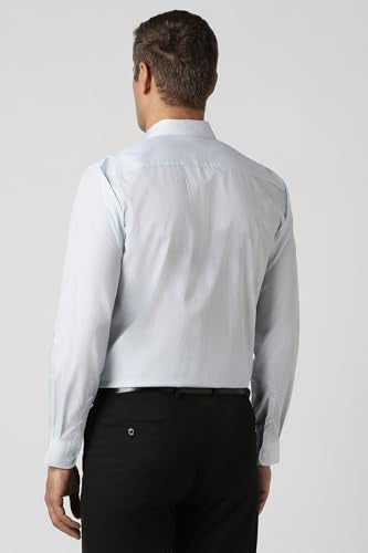 Men Blue Nuvo Fit Full Sleeves Formal Shirt