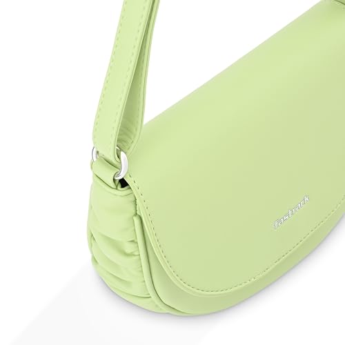 Fastrack Chic Casual Sling Bag for Women | Semi PU Handbag with Top Zipper & Button Flap | Stylish Crossbody with Adjustable Sling Strap for Casual & Party Use