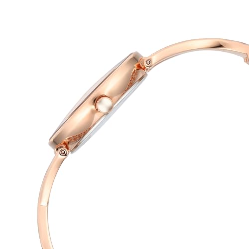 Titan Raga Chic Quartz Analog Rose Gold Dial Metal Strap Watch for Women-2698WM01