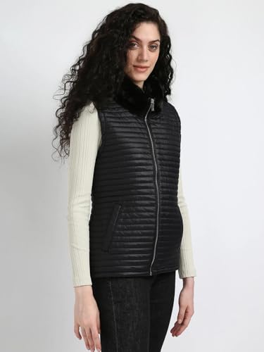 Calvin Klein Jeans Women's A-Line Coat (M4XTS419BLK_Black