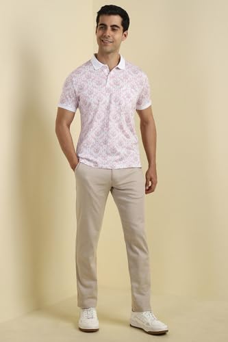 Allen Solly Men's Regular Fit T-Shirt (ASKWQRGFO49453_White