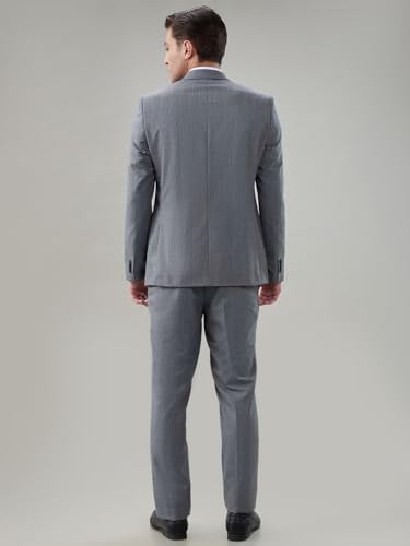Raymond Grey Checks Pattern Men Suit