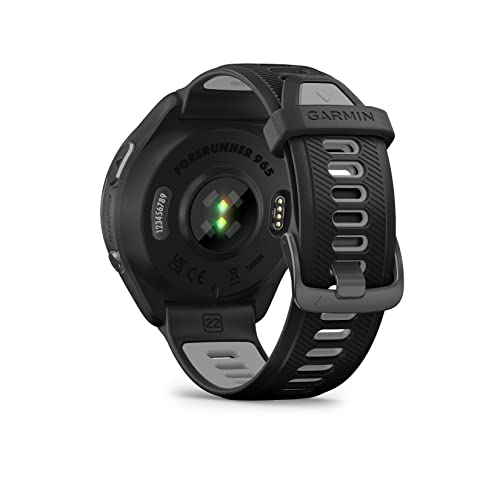 Garmin Forerunner 965 GPS Triathlon Smartwatch,Amoled Touchscreen, Battery Upto 23 Days, HRV Status, Advanced Sleep Score, Track Running, Cross Training, Vo2 Max, ClimbPro, Load Ratio with Black Band