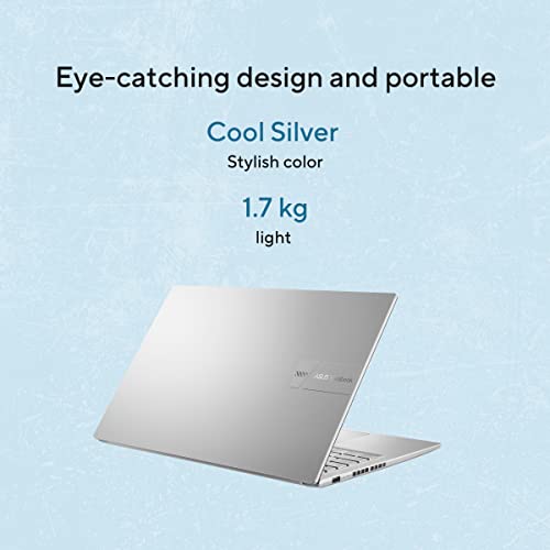 ASUS Vivobook 15, Intel Core i7 13th Gen 13620H, 16GB RAM, 512GB SSD, FHD 15.6", Windows 11, Office Home 2024, Cool Silver, 1.70kg, X1502VA-BQ837WS, Intel UHD iGPU, M365 Basic (1Year)* Laptop