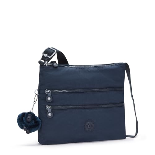 Kipling Women’s Alvar Crossbody, Super Light, Durable Messenger, Nylon Shoulder Bag, Blue BLEU