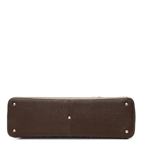 Da Milano Leather Tote Bag for Women - Walnut Brown (LB-0369M-A)