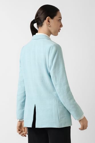 Van Heusen Women's Blazer (VWBZCRGFT29111_Light Blue