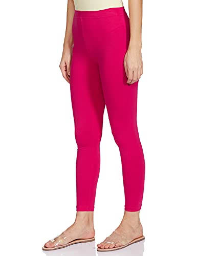 MAX Women's Regular Fit Cotton Leggings (NOOSAL21FUFUCHSIA_Fuchsia_XXL_Fuchsia_2XL)