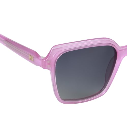 KILLER Women Sunglass - Round Shaped Polycarbonate Lens Sunglasses For Women & Girls (KL3067AFO), Color - Frame - Purple, Lens - Blue