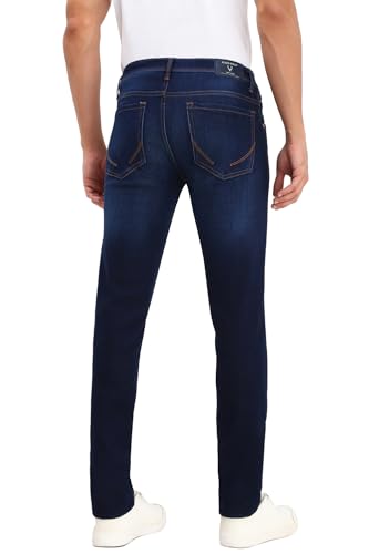 Allen Solly Men's Skinny Jeans (ALDNASKFM53980_Navy