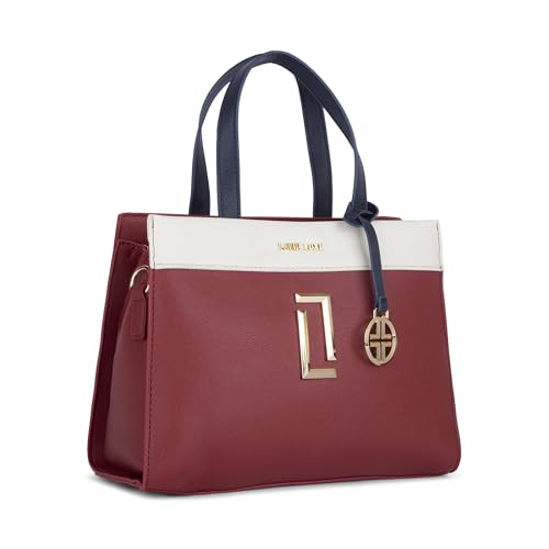Lavie Luxe Women's Gehry Medium Satchel Bag for Women | Satchel Handbag for Work | Ladies purse | Stylish Shoulder Bag | Gift for Women