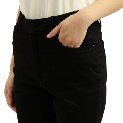 United Colors of Benetton Women's Boot-Leg Jeans (25A4RC1E805KI100_Black