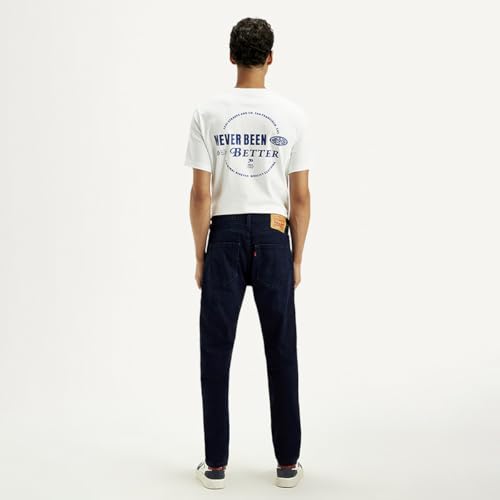 Levi's Men's Dark Indigo Tapered Fit Mid Rise Jeans