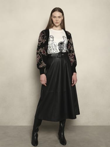 VERO MODA Womens Midi Skirt Black