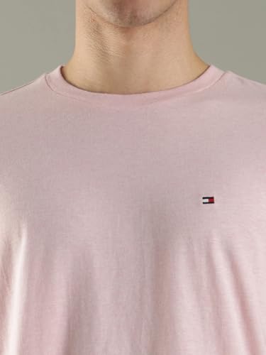 Solid Regular Fit Cotton T-Shirt Pink