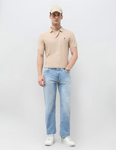 U.S. Polo Assn. Denim Co. Men's Shawn Relaxed Fit Blue Jeans (UDJEN1988_Blue_30)