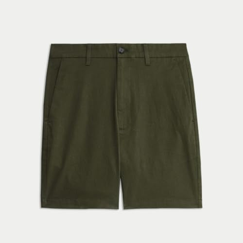 Marks & Spencer Regular Fit Stretch Solid Chino Shorts Green