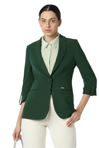 Van Heusen Women's Blazer (VWBZFRGFQ59128_Green
