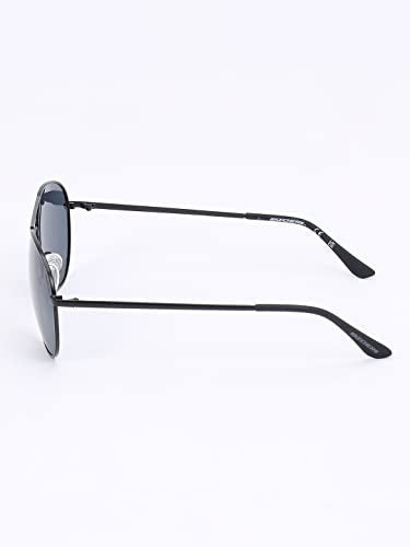 Skechers Men Aviator Black Polarization Sunglasses, large