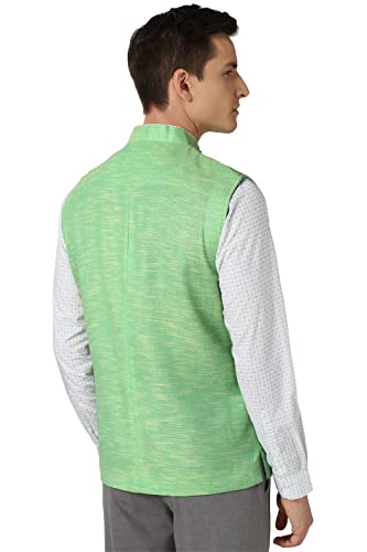 Peter England Men's A-Line Coat (PINJOTLFO65141_Light Green_XL)