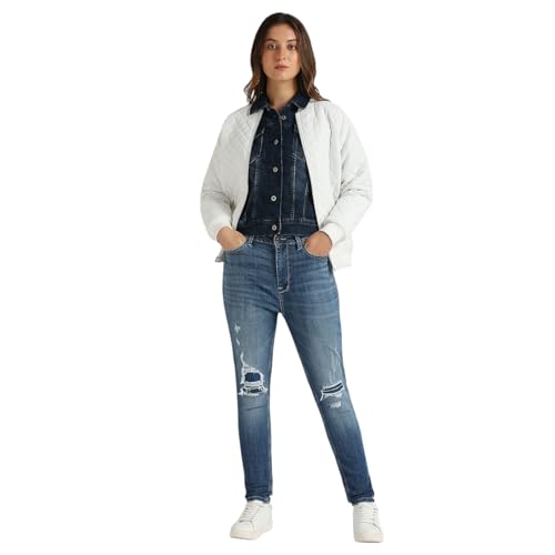 Pepe Jeans Women's Skinny Jeans (PL204946Q058_Light Worn
