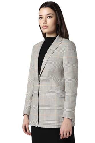 Van Heusen Women's Blazer (VWBZCRGBL98452_Grey_XL