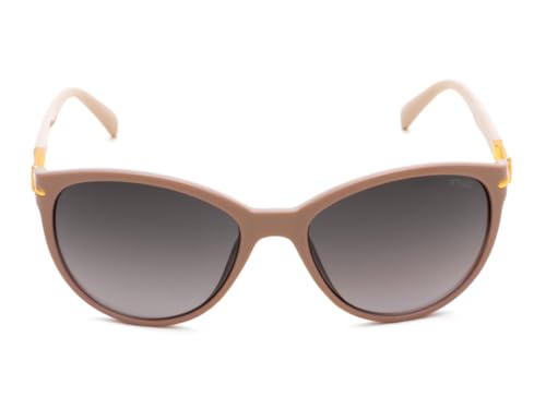 IRUS Women Oval sunglasses | 100% UV protection | Medium Size | Grey Gradient Polycarbonate lens