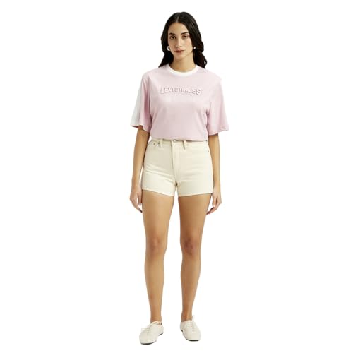 Levi's Women's Hybrid Shorts (A2509-0011_Alabaster Cream