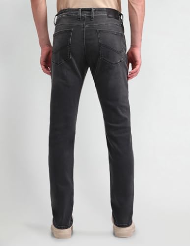 Arrow New York Men's Slim Jeans (ANAIJN2655_Black