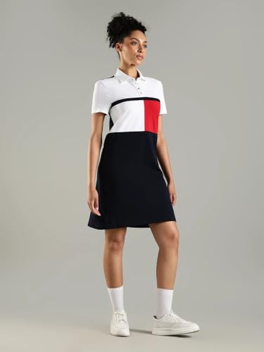 Cotton Polo Collar T-Shirt Dress