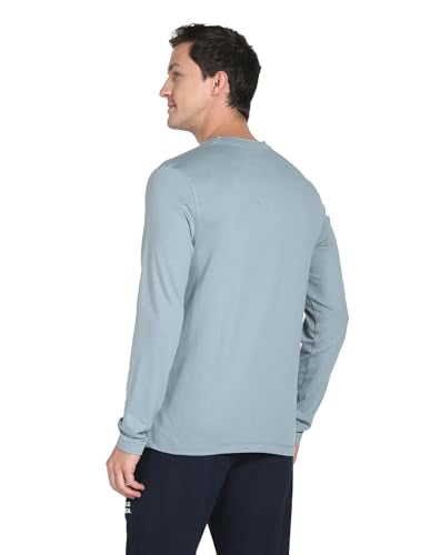 U.S. POLO ASSN. Men's Cotton Regular Fit T-Shirt (I694-Pl_Large,Lead, Grey