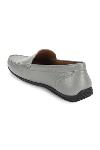 Louis Philippe Mens LPSCSMUFS00325 Grey Casual Slip-on Shoes - 43 EU (LPSCSMUFS00325)