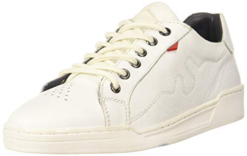 Lee Cooper Men White Leather Sneakers-8 UK (42 EU) (9 US) (LC3037A)