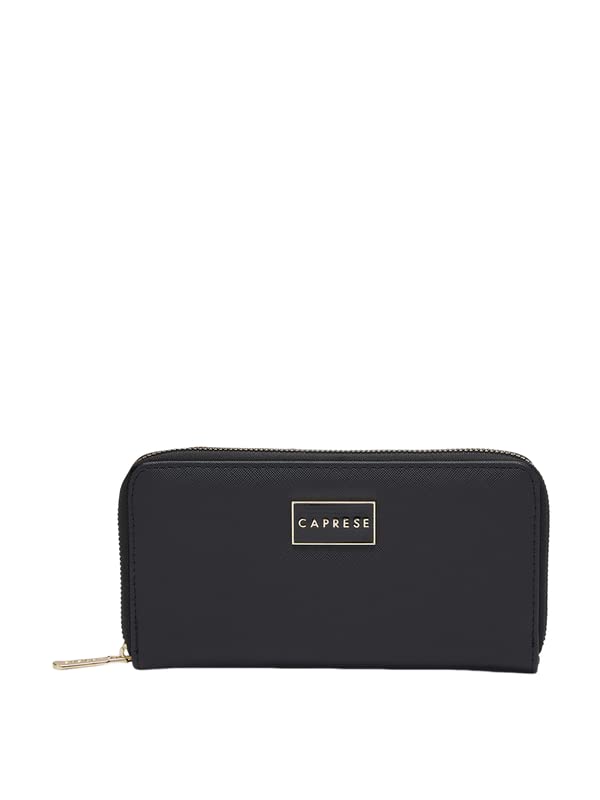 Caprese Women's Faux Leather Sabeena Large Wallet (Black)