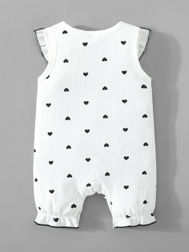 Hopscotch Bow Applique Ruffled Romper (9-12 Months)