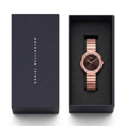 Daniel Wellington Round 30mm Brown Dial Analog Women Watch - DW0DL1701