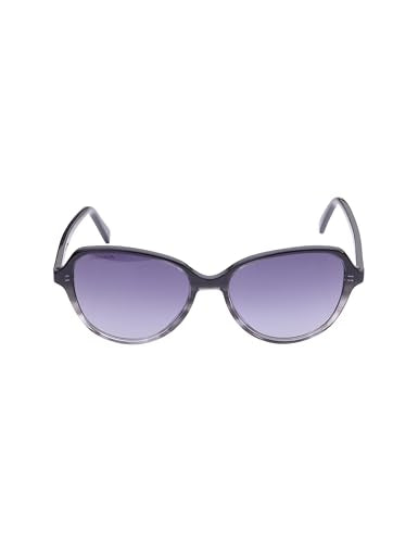 Fastrack Black Colored Acetate Frame CatEye Shaped Polarized Sunglasses for Women