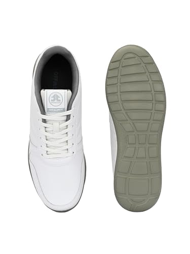 OFF LIMITS Men EON Casual Sneakers, Off White/D. Grey, UK 10