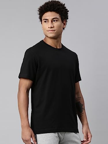Levi's Men's Cotton Plain Regular Fit T-Shirt (Pr679313_Black L)