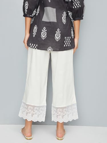 Max Women's Regular Pants (CTBT42094_Off White