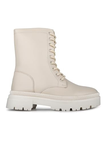 Inc.5 Womens Cream Casual Solid Round Toe Flat Boots