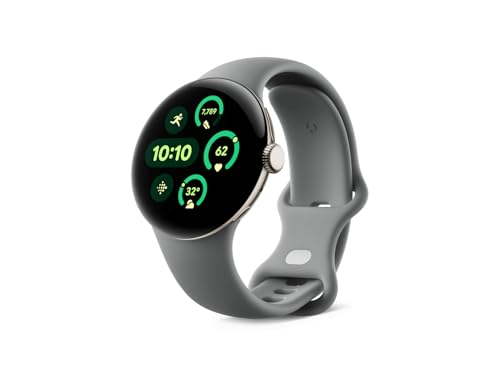 Google Pixel Watch 3 (41 mm) - Android smartwatch with Heart Rate Tracking, Advanced Running from Fitbit, Fitness Insights, 24-Hour Battery - Champagne Gold Aluminium case - Hazel Band - LTE