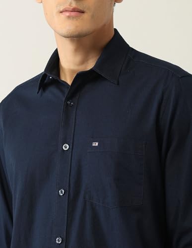 Arrow Sports Men's Regular Fit Shirt (ASAJSH1483_Navy