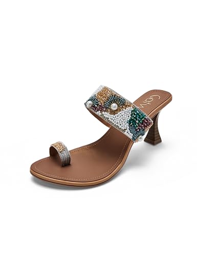 Catwalk Women Stylised Kitten Heels T-Straps 10425 (Multicolor-9)