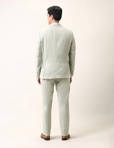 Arrow Men's Tailored Fit Three Piece Ceremonial Suit Light Green