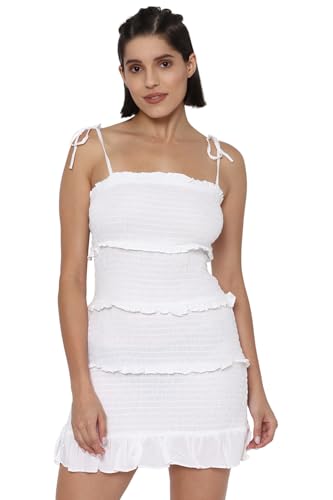 American Eagle women's Viscose A-Line Mini Dress (WES0397020100_White