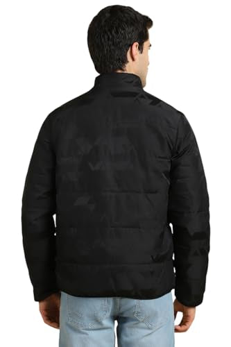 Allen Solly Men Black Solid Full Sleeves Casual Jacket
